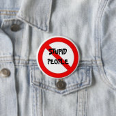 Kein dummer Leute-Knopf Button (Beispiel)