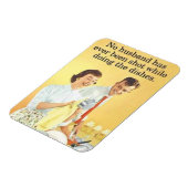 kein Ehemann erschossen, während er Geschirr macht Magnet (Linke Seite)