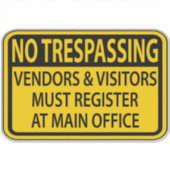 Kein Eingriff, den Sie im Hauptbüro anmelden müsse Aufkleber (Vorderseite)