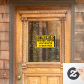 Kein Eingriff, den Sie im Hauptbüro anmelden müsse Fensteraufkleber (Haustür)