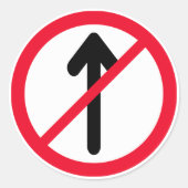 Kein Einreiseverkehr | Klassische Round Stickers (Vorderseite)