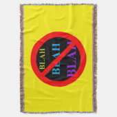 Kein Eintrag Blah Blah Blah Throw Blanket Decke (Vorderseite Vertikal)