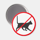 Kein Eintrag für Katzen! Magnet (Vorderseite/Rückseite)