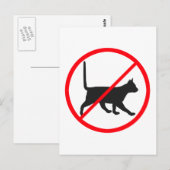 Kein Eintrag für Katzen! Postkarte (Vorne/Hinten)