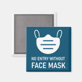 Kein Eintrag ohne Maske Magnet (Vorderseite/Rückseite)