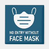 Kein Eintrag ohne Maske Magnet (Vorne)