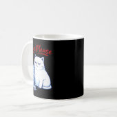Kein Eis bitte lustige Katze gegen Eis chinga la m Kaffeetasse (Vorderseite Links)