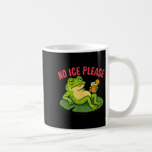 Kein Eis bitte lustiger unamüsierter Frosch Meme  Kaffeetasse