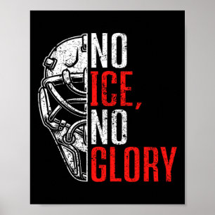 Kein Eis Kein Ruhm Lustiges Eishockey  Poster