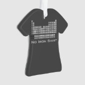 Kein Eisen Periodischer Tisch T - Shirt Weihnachts Ornament (Vorderseite)
