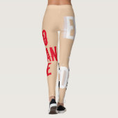 Kein emotionales Unbehagen Keine Änderung Leggings (Rückseite)