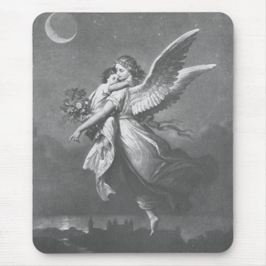 "Kein Engel war auf der grünen Erde." Mousepad (Vorne)