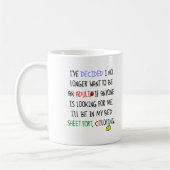 Kein erwachsener Funny Mug Kaffeetasse (Links)