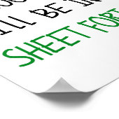 Kein erwachsenes Funny Poster (Ecke)