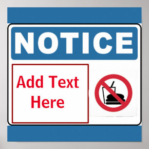 Kein Essen auf Räumlichkeiten, Text hinzufügen, un Poster