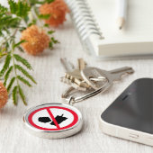 Kein Essenszeichen | Premium-Schlüsselanhänger Schlüsselanhänger (Seite)