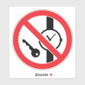 Kein Etikett für Metallerzeugnisse oder Uhren (Blatt)