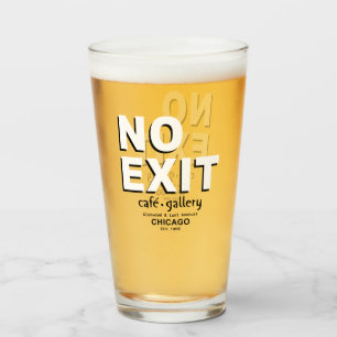 Kein Exit Café, Galerie, Chicago. EST. 1958 Glas