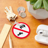 Kein Fahrzeug Straßenzeichen Schlüsselanhänger