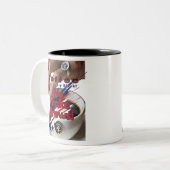 Kein Fake bricht! Black Coffee Siegel der Genehmig Zweifarbige Tasse (Vorderseite Links)