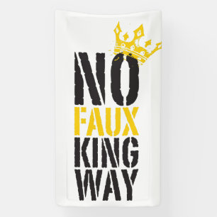 kein falscher König Weg Banner