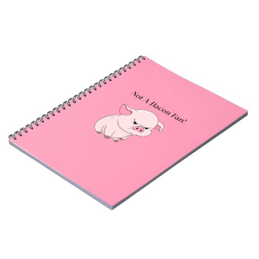 Kein Fan von Bacon-Notebook Notizblock (Linke Seite)