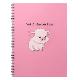 Kein Fan von Bacon-Notebook Notizblock
