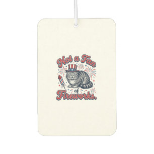 Kein Fan von Feuerwerk erschrockenes Katzenshirt ( Autolufterfrischer