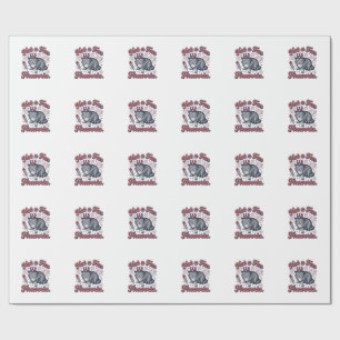 Kein Fan von Feuerwerk Verschrecktes Katzenshirt ( Geschenkpapier