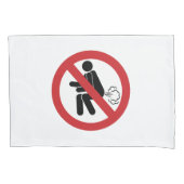 KEIN Farb ⚠ Funny Thai Toilettenschild ⚠ Kissenbezug (Vorderseite)