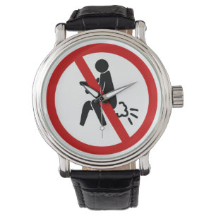 KEIN Farnzeichen ⚠ Funny Thai Toilet ⚠ Armbanduhr