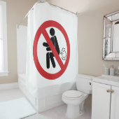 KEIN Farnzeichen ⚠ Funny Thai Toilet ⚠ Duschvorhang (Beispiel)