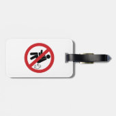 KEIN Farnzeichen ⚠ Funny Thai Toilet ⚠ Gepäckanhänger (Rückseite horizontal)