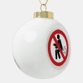 KEIN Farnzeichen ⚠ Funny Thai Toilet ⚠ Keramik Kugel-Ornament (Links)