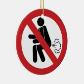 KEIN Farnzeichen ⚠ Funny Thai Toilet ⚠ Keramik Ornament (Rechts)