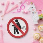 KEIN Farnzeichen ⚠ Funny Thai Toilet ⚠ Pappteller (Party)