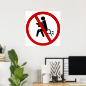 KEIN Farnzeichen ⚠ Funny Thai Toilet ⚠ Poster (Heimbüro)