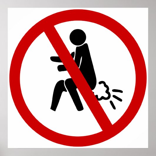 KEIN Farnzeichen ⚠ Funny Thai Toilet ⚠ Poster (Vorne)