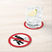 KEIN Farnzeichen ⚠ Funny Thai Toilet ⚠ Runder Pappuntersetzer (Vor Ort)