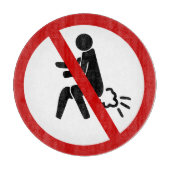 KEIN Farnzeichen ⚠ Funny Thai Toilet ⚠ Schneidebrett (Vorderseite)