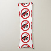 KEIN Farnzeichen ⚠ Funny Thai Toilet ⚠ Seitenschläferkissen (Vorderseite Vertikal)