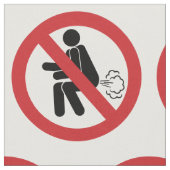 KEIN Farnzeichen ⚠ Funny Thai Toilet ⚠ Stoff (Nahaufnahme)