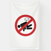 KEIN Farting ⚠ lustiges thailändisches Banner (Vertikal)