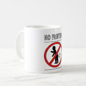 KEIN FARTING Warnzeichen Kaffeetasse (Vorderseite Links)
