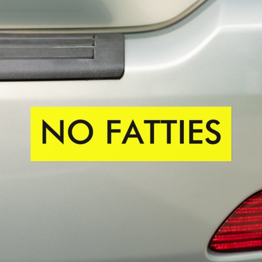 KEIN FATTIES AUTOAUFKLEBER (Auf Auto)