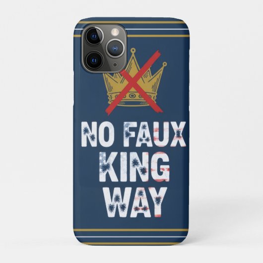 Kein Faux-König-Weg Case-Mate iPhone Hülle (Rückseite)