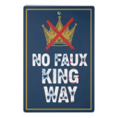 Kein Faux-König-Weg Mini Klemmbrett (Rückseite)