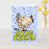 kein Federhühnchen Karte (Gelbe Blume)