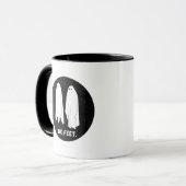 Kein Feet Ghosts Funny Geek monochrome Tasse (Vorderseite Links)