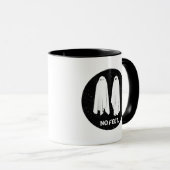 Kein Feet Ghosts Funny Geek monochrome Tasse (VorderseiteRechts)